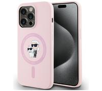 Étui Karl Lagerfeld Silicone Karl&Choupette MagSafe do iPhone 14 Pro rose