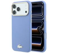 Étui Lacoste Champs-Élysées Embossed MagSafe pour iPhone 18 Pro / 17 Pro, bleu
