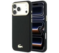 Étui Lacoste Champs-Élysées Embossed pour iPhone 18 Pro / 17 Pro, noir