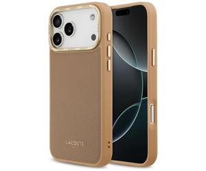 Etui Lacoste Champs Elysees Gold Logo MagSafe do iPhone 17 Pro ró?owy