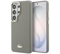 Étui Lacoste Champs-Élysées Gold Logo MagSafe pour Samsung Galaxy S26 Ultra, couleur taupe