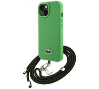 Étui Lacoste Iconic Petit Pique Crossbody Cord pour iPhone 15 vert