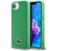 Étui Lacoste Iconic Petit Pique Woven Logo MagSafe pour iPhone 16e, vert