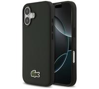 Étui Lacoste Iconic Petit Pique Woven Logo MagSafe pour iPhone 17 noir