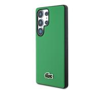 Étui Lacoste Iconic Petit Pique Woven Logo MagSafe pour Samsung Galaxy S25 Ultra vert