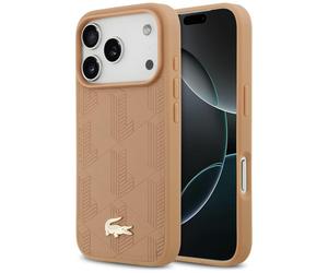 Étui Lacoste Nomograme Gold pour iPhone 17 Pro, rose