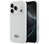 Étui Lacoste « Petit Pique Lacquer Logo MagSafe » pour iPhone 18 Pro Max / 17 Pro Max, gris
