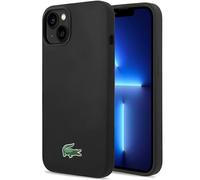 Étui Lacoste pour iPhone 14 / 15 / 13 6.1 noir étui rigide Silicone MagSafe