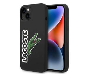 Étui Lacoste pour iPhone 14 Plus 6,7 noir étui rigide Silicone Head Crocodile
