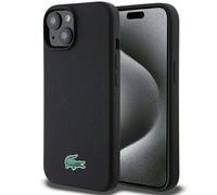 Étui Lacoste pour iPhone 15 6.1 noir étui rigide Silicone MagSafe