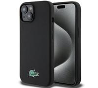 Étui Lacoste pour iPhone 15 Plus / 14 Plus 6.7 noir étui rigide Silicone MagSafe