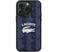 Étui Lacoste pour iPhone 15 Pro Max 6.7 bleu marine étui rigide Monogram Vintage Logo MagSafe