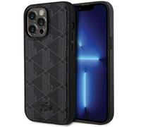 Étui Lacoste pour iPhone 15 Pro Max 6.7 noir étui rigide Blend Monogram MagSafe