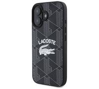 Étui Lacoste pour iPhone 16 6.1 noir étui rigide Monogram Vintage Logo MagSafe