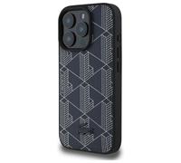 Étui Lacoste pour iPhone 16 Pro 6.3 bleu marine étui rigide Blend Monogram MagSafe