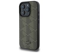 Étui Lacoste pour iPhone 16 Pro 6.3 vert étui rigide Blend Monogram MagSafe