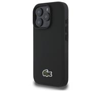 Étui Lacoste pour iPhone 16 Pro Max 6.9 noir étui rigide Iconic Petit Pique MagSafe