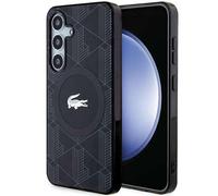 Étui Lacoste pour Samsung S24 S921 noir étui rigide IML Blend Monogram MagSafe