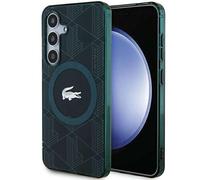 Étui Lacoste pour Samsung S24 S921 vert étui rigide IML Blend Monogram MagSafe