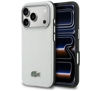 Étui Lacoste Semi Wrap Petit Pique pour iPhone 17 Pro, gris clair