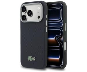 Étui Lacoste Semi Wrap Petit Pique pour iPhone 17 Pro Max, bleu marine