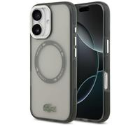Étui Lacoste Shockproof Transparent Frosted MagSafe pour iPhone 17, gris