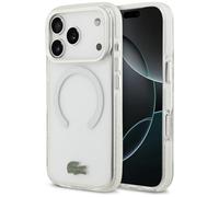 Étui Lacoste Shockproof Transparent Frosted MagSafe pour iPhone 17 Pro blabc