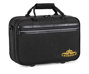 Étui Léger Lechgold pour Clarinette (Boehm), Supports pour 2 ampoules | Lightcase pour toutes les clarinettes Sib courantes avec système Boehm, Poids propre très faible avec stabilité extrême, 3 kg