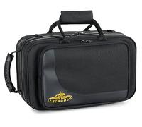 Étui Léger Lechgold pour Cornet - Lightcase pour tous les cornets courants avec pistons Perinet - Rembourrage thermique - Poche extérieure - Harnais sac à dos - Embouchure et accessoires - Noir