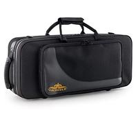 Étui Léger Lechgold pour saxophone alto - rembourrage thermique, poche extérieure, harnais sac à dos, compartiments séparés pour S-Bow, embouchure et accessoires - noir.