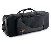 Étui Léger Lechgold pour saxophone ténor - compatible tous modèles - rembourrage thermique - poche extérieure - harnais sac à dos - compartiments séparés pour S-bow, embouchure, accessoires - noir.