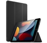 Étui léger pour Apple iPad 10,2" 9e/8e/7e génération, avec support magnétique intelligent, étui en cuir avec fermeture magnétique, anti-rayures et léger (2021/2020/2019) (noir)
