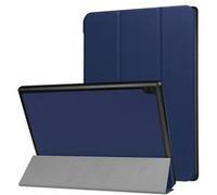 Etui Lenovo Tab4 10-X304F - 4G/LTE Smartcover pliable bleu navy Cuir Style avec stand - Housse coque de protection Lenovo Tab 4 10 X304F 10,1 pouces