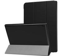 Housse Tablette XEPTIO Etui Lenovo Tab4 10-X304F - 4G/LTE Smartcover pliable noir Cuir Style avec stand - Housse coque de protection Lenovo Tab 4 10 X304F 10,1 pouces -