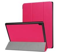 Etui Lenovo Tab4 10-X304F - 4G/LTE Smartcover pliable rose Cuir Style avec stand - Housse coque de protection Lenovo Tab 4 10 X304F 10,1 pouces - Accessoires tablette pochette XEPTIO : Exceptional Smart case ! Rose