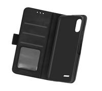 Etui pour LG K22 Style Vintage avec Porte-cartes et Support Vidéo Noir