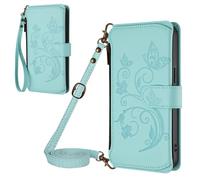 Etui Livre en Cuir Coque intérieure Douce pour Nokia HMD Pulse Pro Étui en Cuir Flip Cover Sac à Fermeture éclair Porte-Monnaie Housse 360 Etui a Rabat Cover Carte de Crédit Pochette Bleu