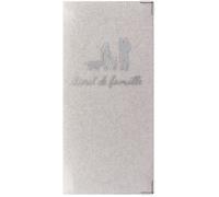 Étui livret de famille - CANOCEA - Scintillant - Blanc - PVC - Dimensions 21,80 cm x 10,50 cm