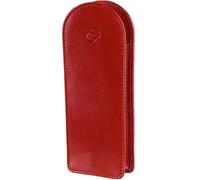 Etui Lunette Soleil 'KLASIK-LS' CUIR - OLIMAR D'OR - Rouge - Mixte - Adulte