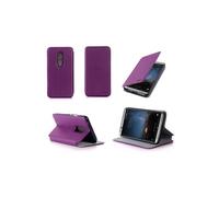 Etui luxe Axon 7 4G violet Ultra Slim Cuir Style avec stand - Housse coque de protection ZTE Axon 7 5.5 pouces violette - accessoires pochette XEPTIO