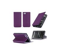 Etui luxe BlackBerry Keyone Ultra Slim violet Cuir Style avec stand - Housse coque de protection pour Blackberry Key One 2017 AZERTY violette -