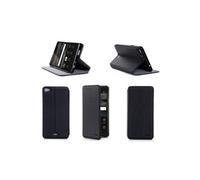 Etui luxe Huawei Ascend P8 4G Dual Sim noir Ultra Slim Cuir Style avec stand - Housse coque de protection Huawei P8 2015 Full HD - Accessoires
