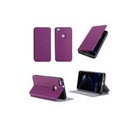 Etui luxe Huawei P10 LITE violet Ultra Slim Cuir Style avec stand - Housse coque de protection smartphone Huawei 10 LITE 4G - Accessoires pochette :