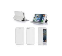 Etui luxe iPhone 6S 4.7 16/32/64 Go (Wifi/3G/4G/LTE) Ultra Slim blanc Cuir Style avec stand - Housse coque de protection pour Apple iPhone 6S 4,7