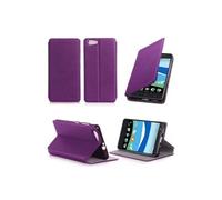 Etui luxe Orange Neva 80 4G 2016 violet Ultra Slim Cuir Style avec stand - Housse Folio Flip Cover coque de protection Orange Neva 80 5,2 pouces