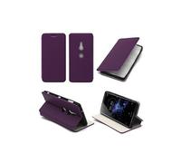 Etui luxe Pour Sony Xperia XZ2 4G violet Ultra Slim Cuir Style avec stand - Housse coque de protection Pour Sony XZ2 Dual Sim smartphone 2018 -
