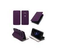 Etui luxe Pour Sony Xperia XZ2 Compact 4G violet Ultra Slim Cuir Style avec stand - Housse coque de protection Pour Sony XZ2 Compact Dual Sim