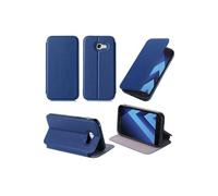 Etui luxe Samsung Galaxy A5 2017 4G bleu Slim Cuir Style avec stand - Housse coque de protection Samsung Galaxy A5 version 2017 bleue - Accessoires