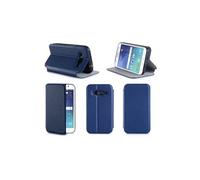 Etui luxe Samsung Galaxy J5 Dual Sim 4G/LTE bleu Ultra Slim Cuir Style avec stand - Housse coque de protection Samsung Galaxy J5 bleue - accessoires