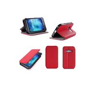 Etui luxe Samsung Galaxy J5 Dual Sim 4G/LTE rouge Ultra Slim Cuir Style avec stand - Housse coque de protection Samsung Galaxy J5 - accessoires